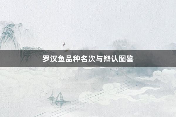 罗汉鱼品种名次与辩认图鉴